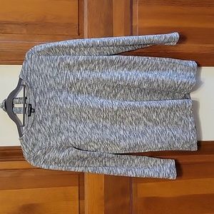 J Crew Marled gray long-sleeved top